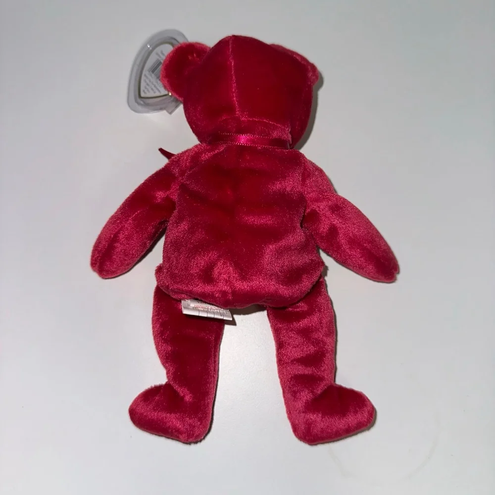 Ty Valentina Beanie Baby Bear Plush Toy Red Valentine's Day Canadian Tush NWT